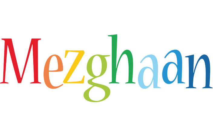 Mezghaan birthday logo