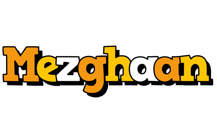 Mezghaan cartoon logo