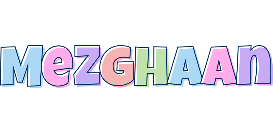 Mezghaan pastel logo