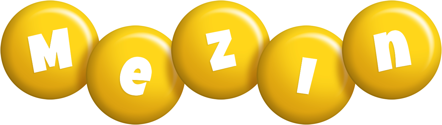 Mezin candy-yellow logo