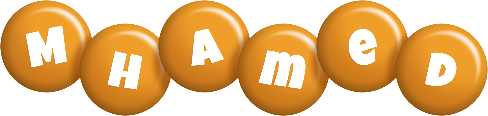 Mhamed candy-orange logo