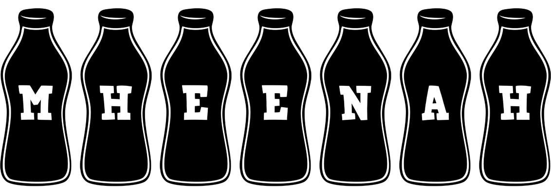 Mheenah bottle logo