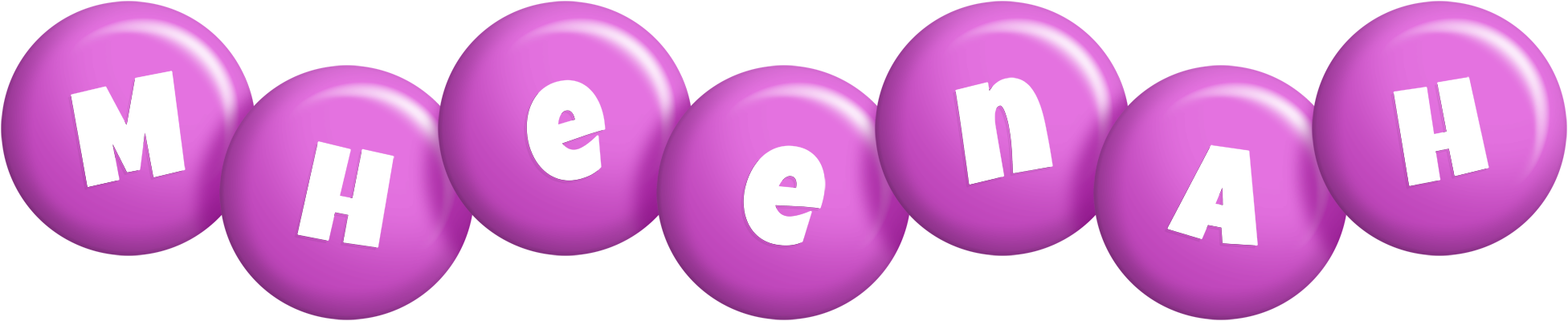Mheenah candy-purple logo