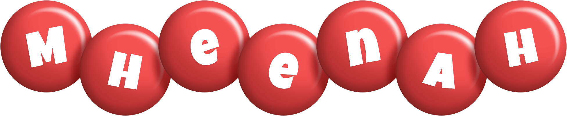 Mheenah candy-red logo
