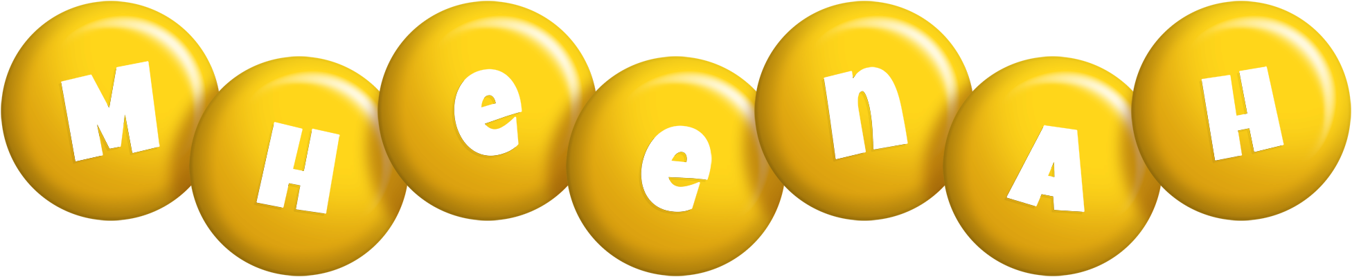 Mheenah candy-yellow logo