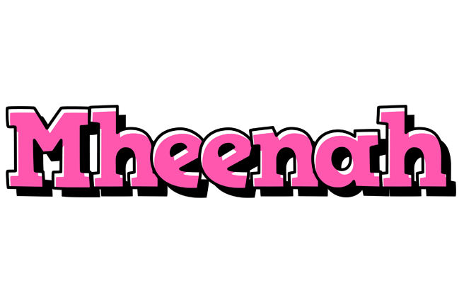 Mheenah girlish logo
