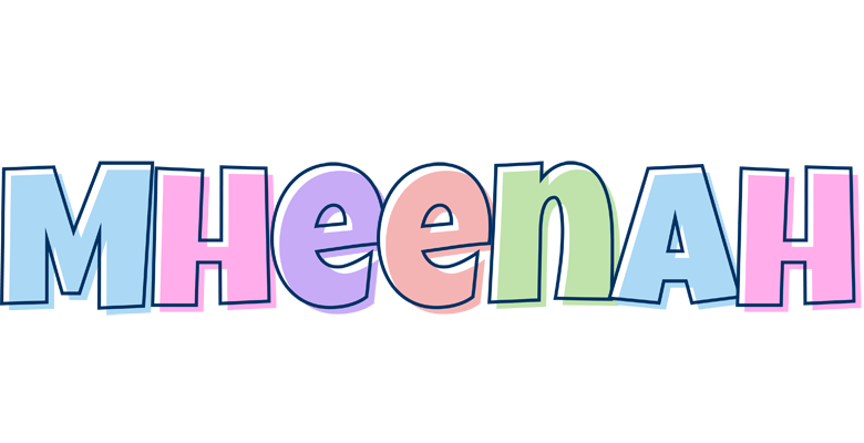 Mheenah pastel logo