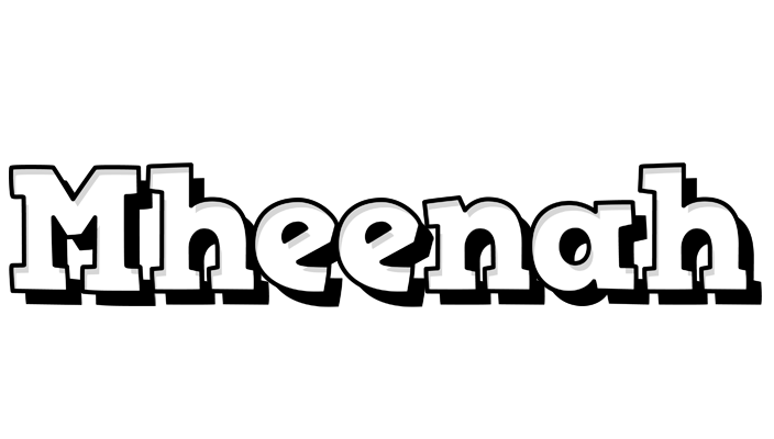 Mheenah snowing logo