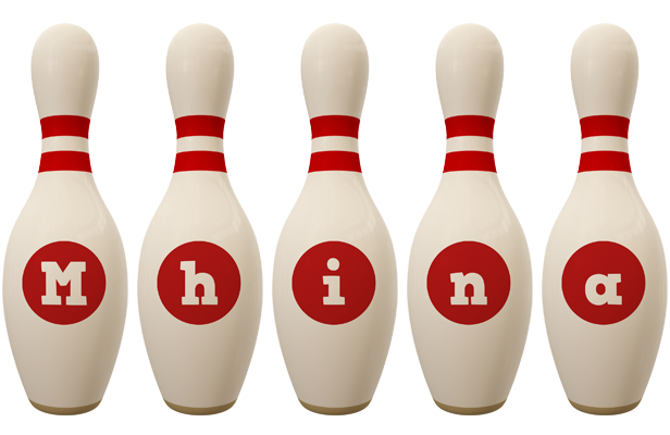 Mhina bowling-pin logo