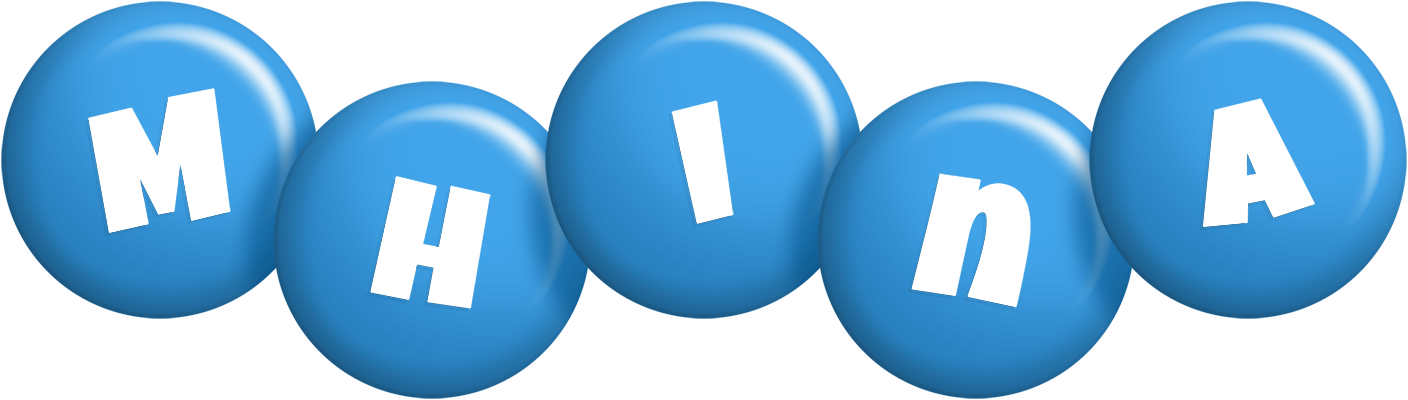 Mhina candy-blue logo