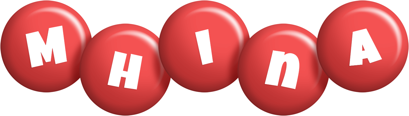Mhina candy-red logo