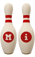 Mi bowling-pin logo