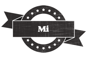 Mi grunge logo