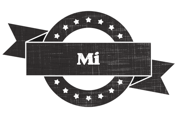 Mi grunge logo