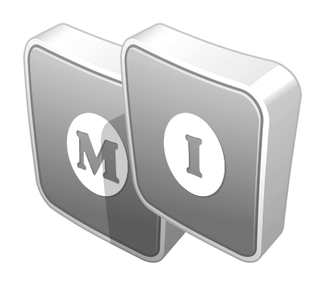 Mi silver logo