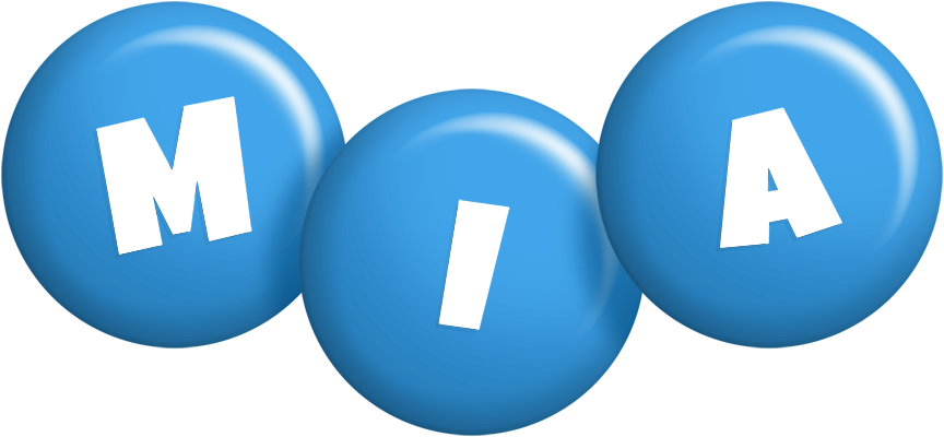Mia candy-blue logo