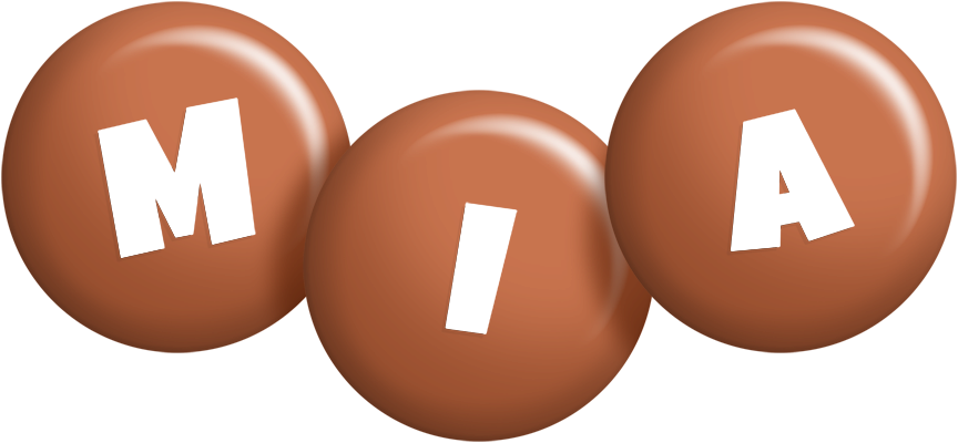 Mia candy-brown logo