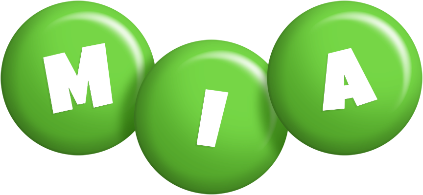 Mia candy-green logo