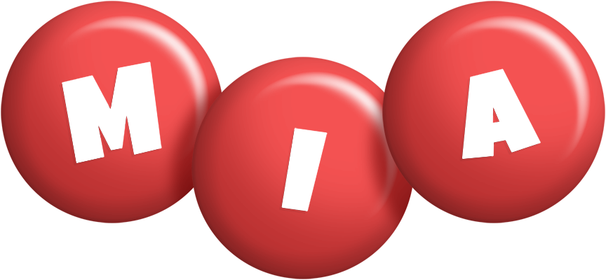 Mia candy-red logo