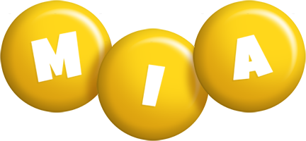 Mia candy-yellow logo