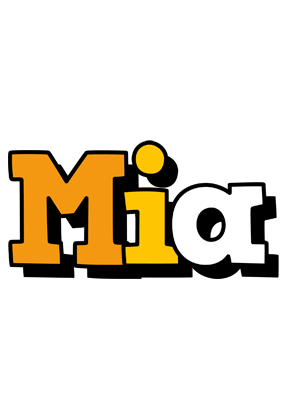 Mia cartoon logo