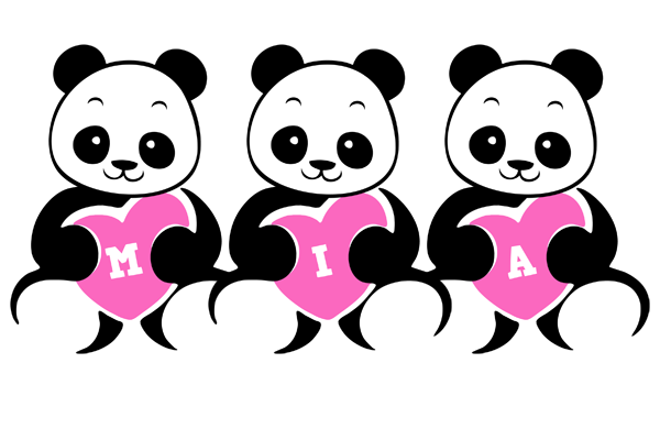 Mia love-panda logo