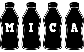 Mica bottle logo