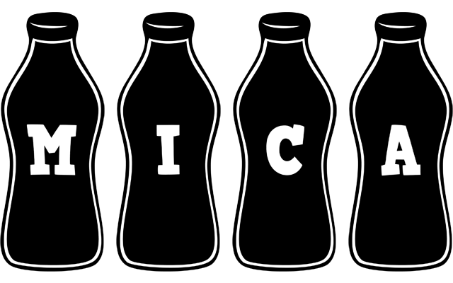 Mica bottle logo