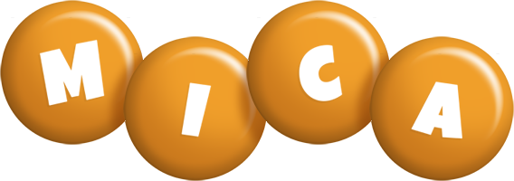 Mica candy-orange logo