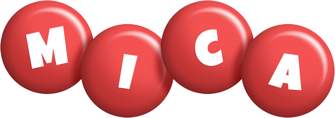 Mica candy-red logo