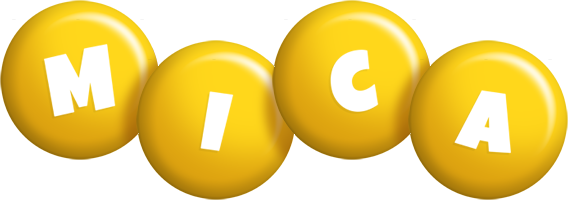 Mica candy-yellow logo