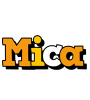 Mica cartoon logo