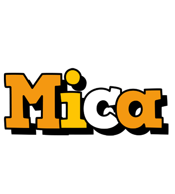 Mica cartoon logo