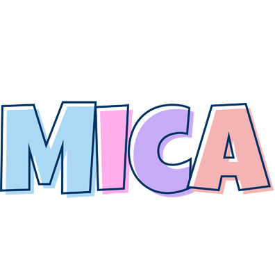Mica pastel logo