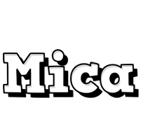 Mica snowing logo