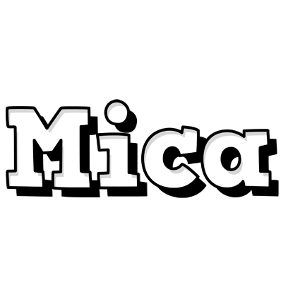 Mica snowing logo