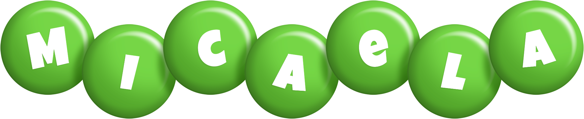 Micaela candy-green logo
