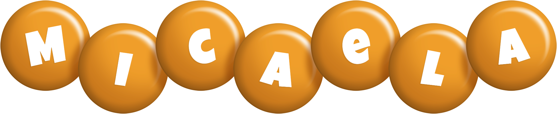 Micaela candy-orange logo