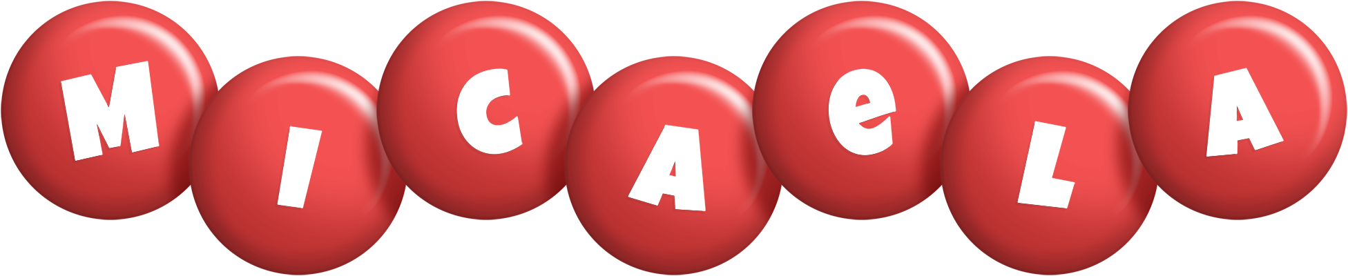 Micaela candy-red logo
