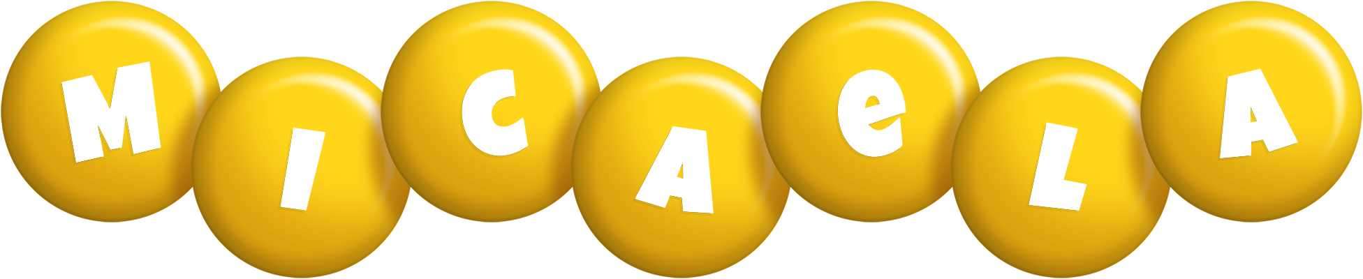 Micaela candy-yellow logo