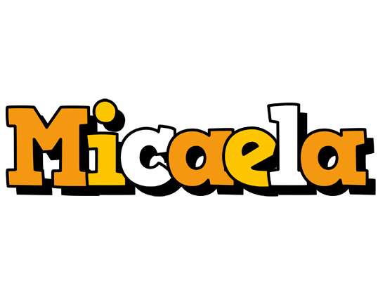 Micaela cartoon logo
