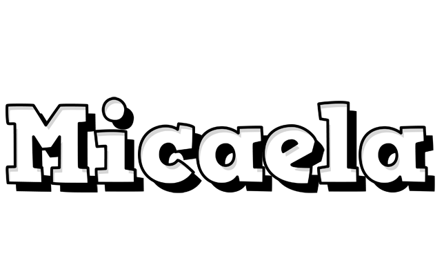 Micaela snowing logo