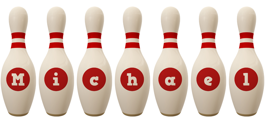 Michael bowling-pin logo