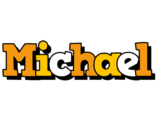 Michael cartoon logo