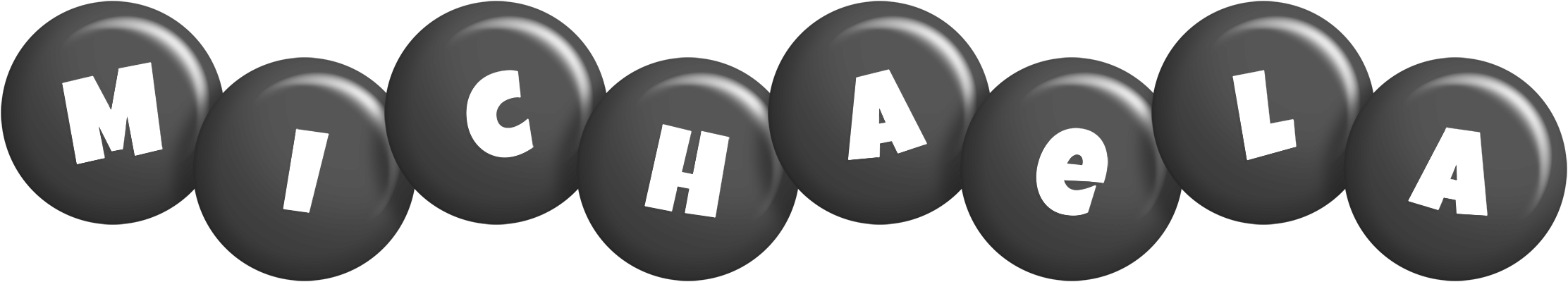 Michaela candy-black logo