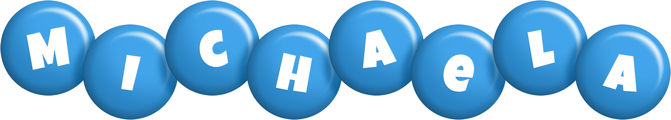 Michaela candy-blue logo