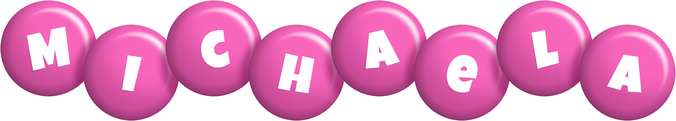 Michaela candy-pink logo