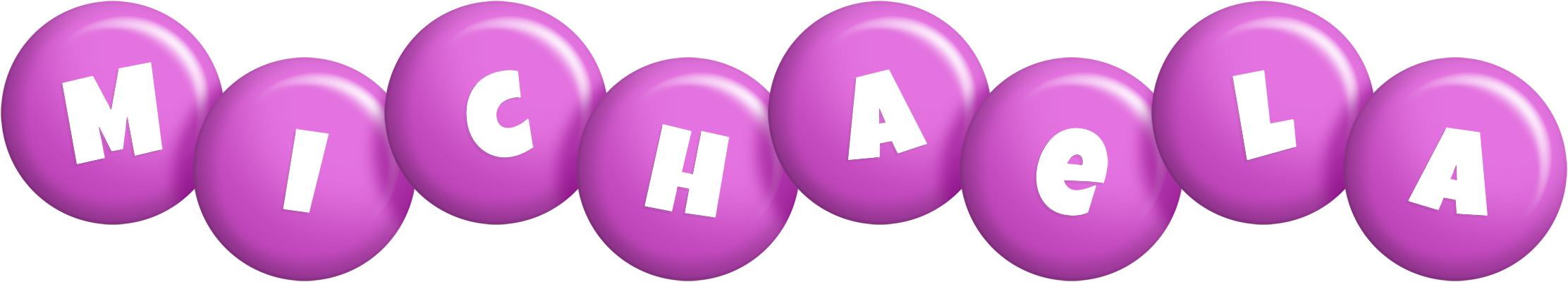 Michaela candy-purple logo