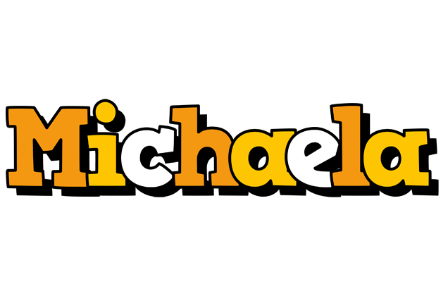 Michaela cartoon logo