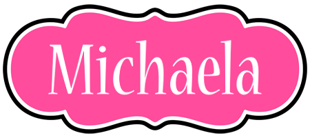 Michaela invitation logo